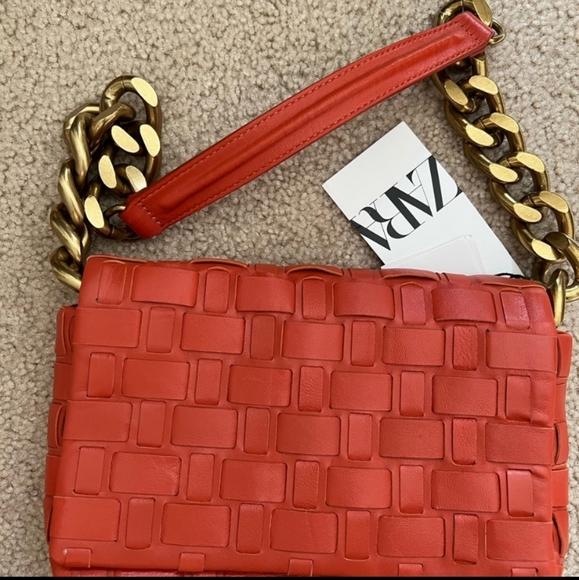 Zara leather chain shoulder bag - Picture 7 of 9